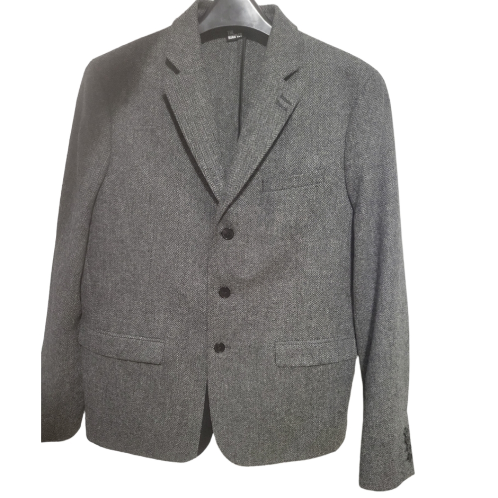 The Kooples Gray Patterned Wool Jacket Size 50 New - image 8
